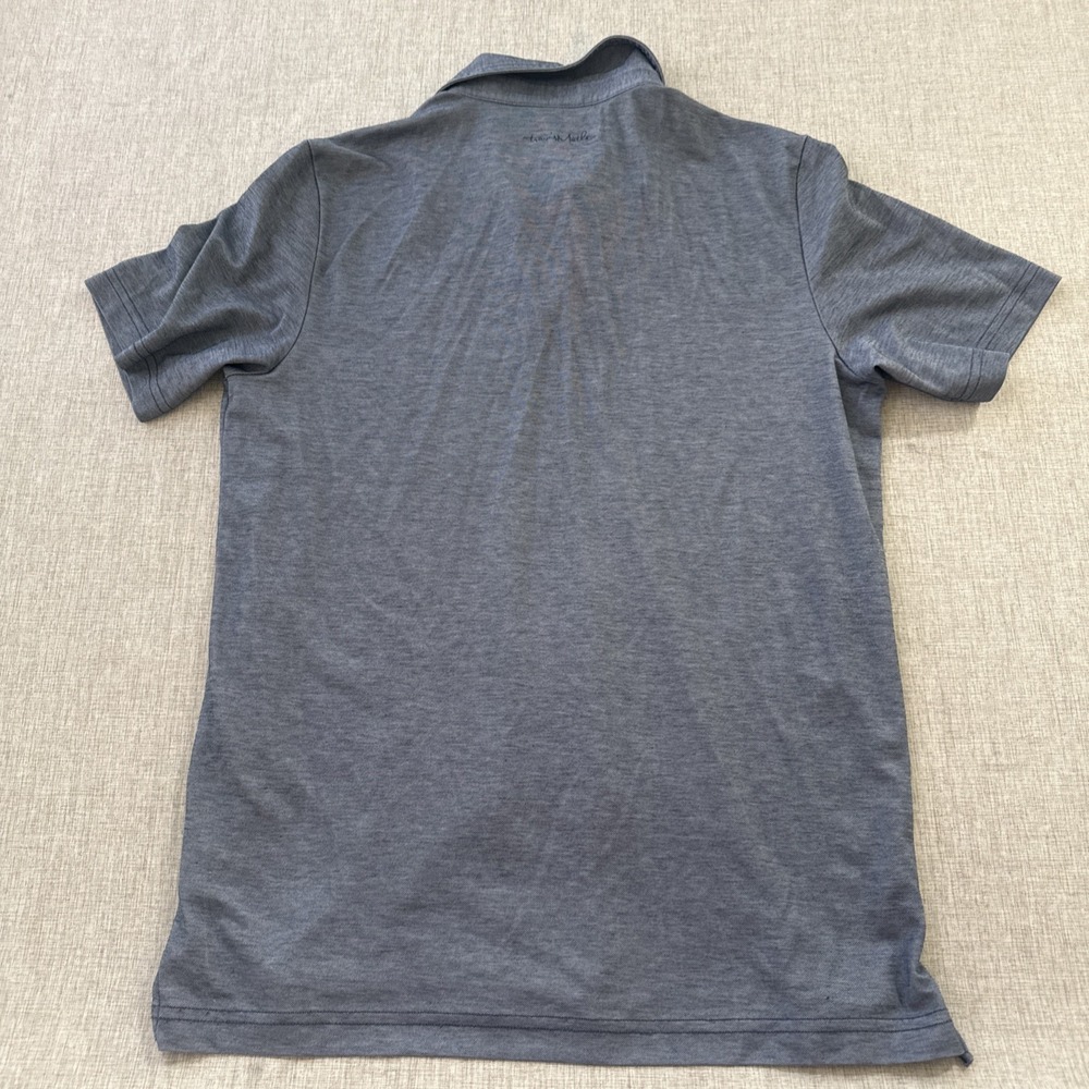 Travis Mathew Polo Shirt Mens Medium Blue Pima Cotton Blend Golf‎ Short Sleeve - Picture 6 of 8